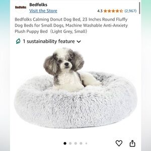 Bedfolks calming donut Dog Bed for small Dogs